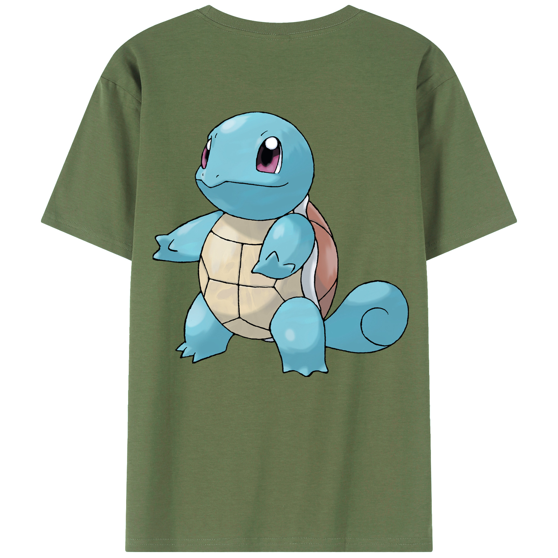 （画像用） ポケットモンスター Pokémon 綿100％ メンズ半袖Tシャツ（バックプリント） 通気性